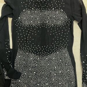 *New* Sheer Black Studded Romper